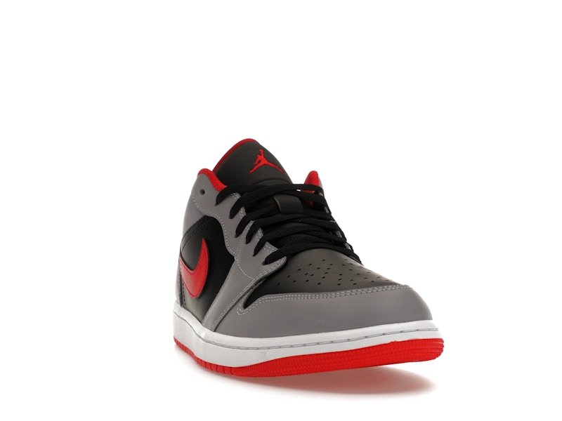 Jordan 1 Low Black Light Smoke Grey Gym Red - image 8