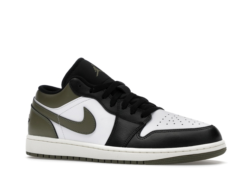 Jordan 1 Low Black Toe Medium Olive - image 4