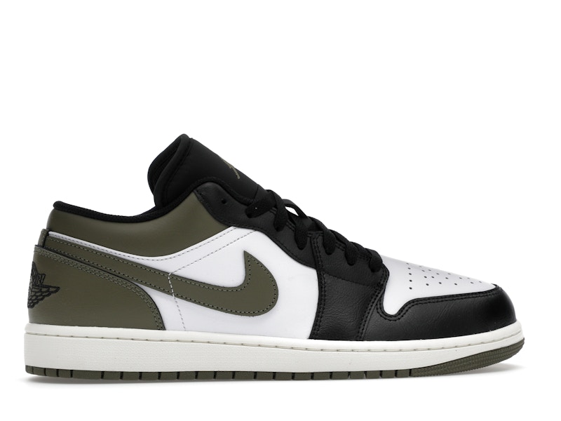 Jordan 1 Low Black Toe Medium Olive - image 36