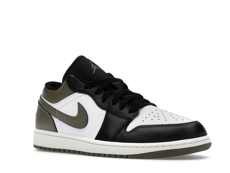 Jordan 1 Low Black Toe Medium Olive - image 5