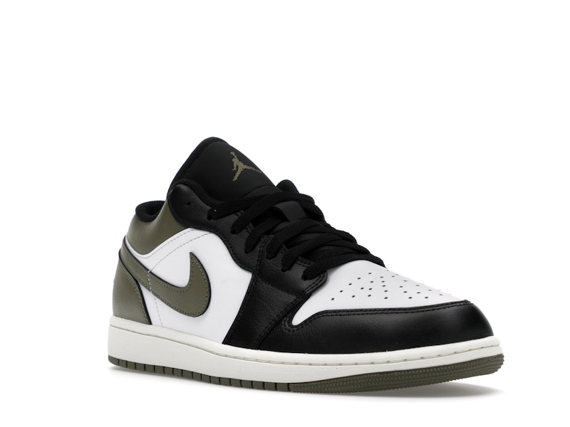 Jordan 1 Low Black Toe Medium Olive - image 6