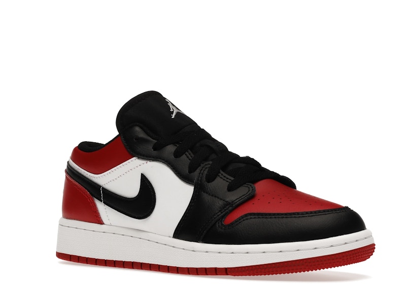 Jordan 1 Low Bred Toe (GS) - image 5