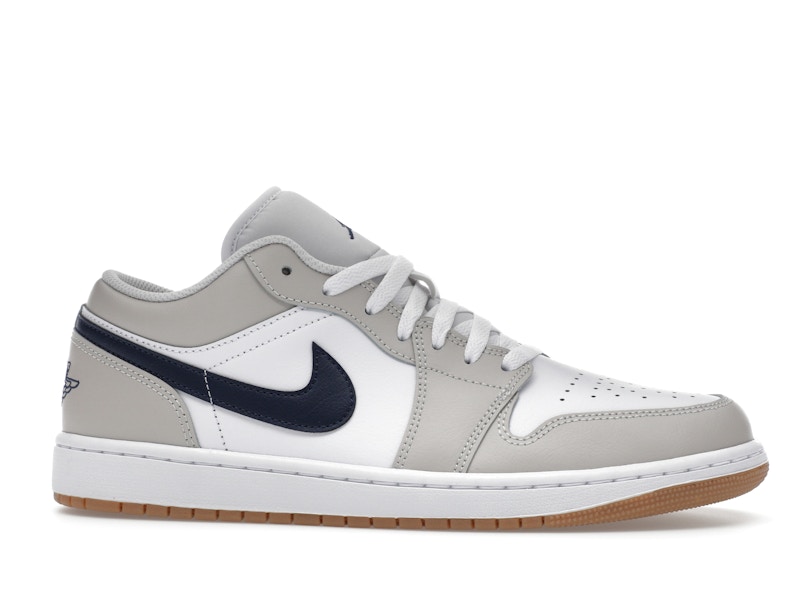 Jordan 1 Low Midnight Navy Neutral Grey - image 2