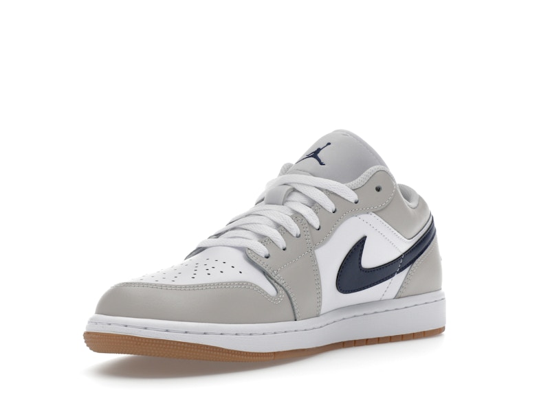 Jordan 1 Low Midnight Navy Neutral Grey - image 14