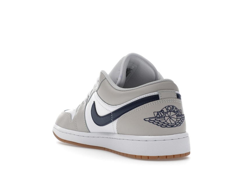 Jordan 1 Low Midnight Navy Neutral Grey - image 25