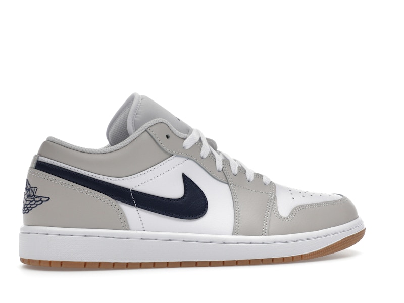 Jordan 1 Low Midnight Navy Neutral Grey - image 35