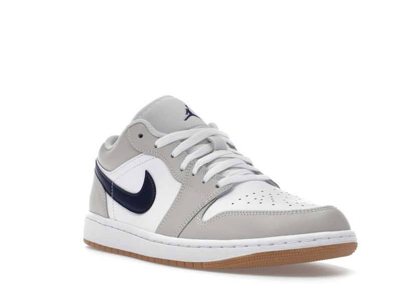 Jordan 1 Low Midnight Navy Neutral Grey - image 6