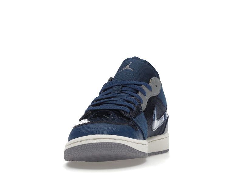 Jordan 1 Low SE Craft Obsidian French Blue Ashen Slate White - image 12