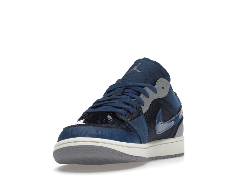 Jordan 1 Low SE Craft Obsidian French Blue Ashen Slate White - image 13