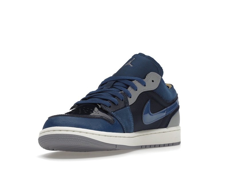 Jordan 1 Low SE Craft Obsidian French Blue Ashen Slate White - image 14