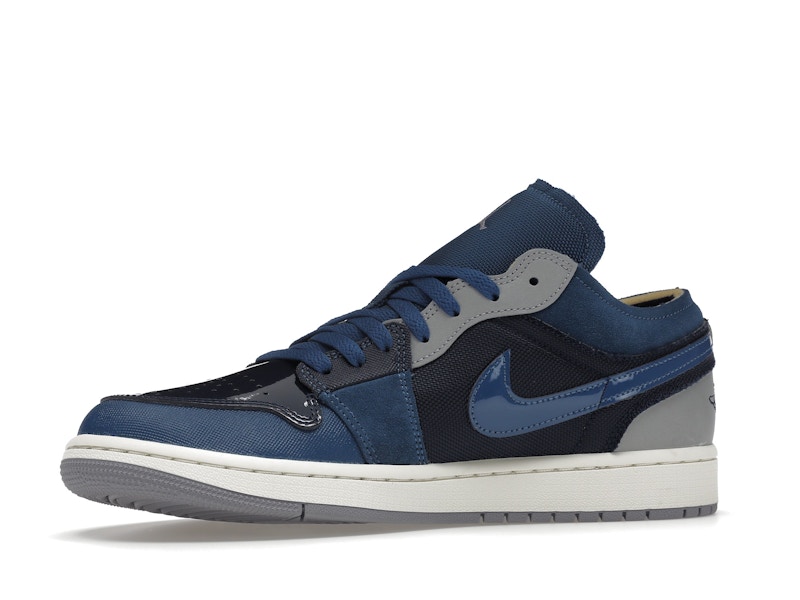 Jordan 1 Low SE Craft Obsidian French Blue Ashen Slate White - image 17