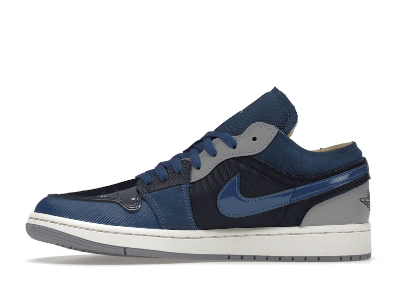 Jordan 1 Low SE Craft Obsidian French Blue Ashen Slate White - image 19