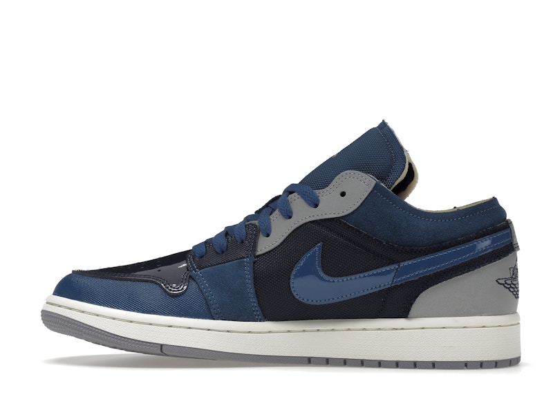Jordan 1 Low SE Craft Obsidian French Blue Ashen Slate White - image 20