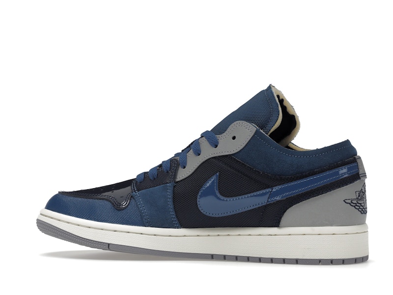 Jordan 1 Low SE Craft Obsidian French Blue Ashen Slate White - image 21