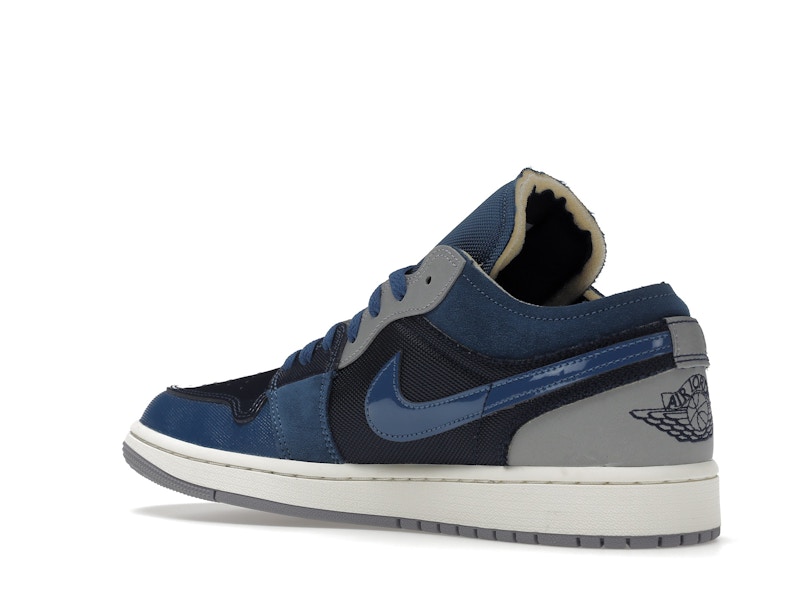 Jordan 1 Low SE Craft Obsidian French Blue Ashen Slate White - image 23