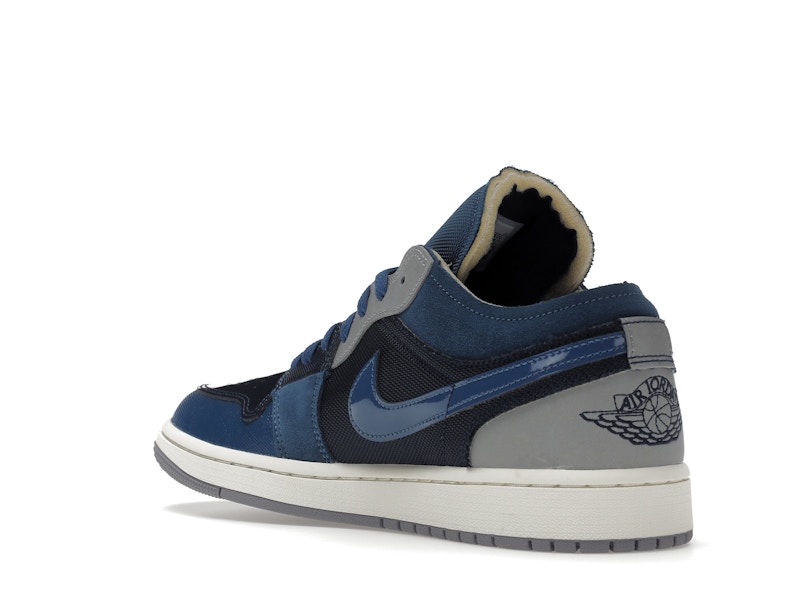 Jordan 1 Low SE Craft Obsidian French Blue Ashen Slate White - image 24