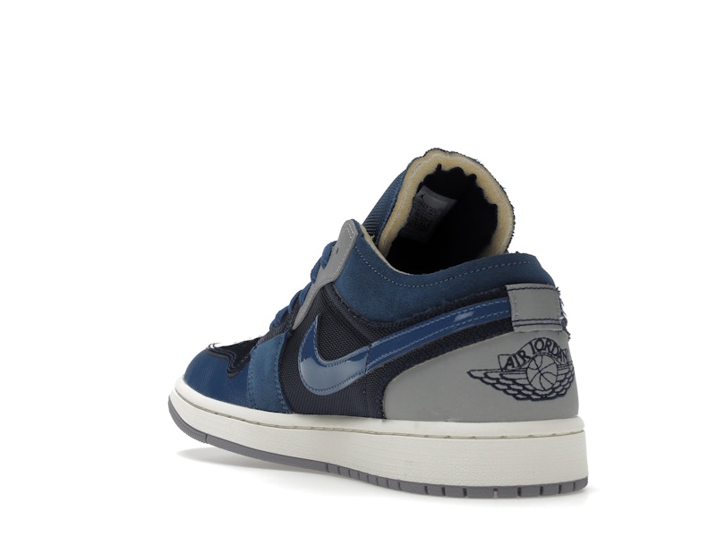 Jordan 1 Low SE Craft Obsidian French Blue Ashen Slate White - image 25