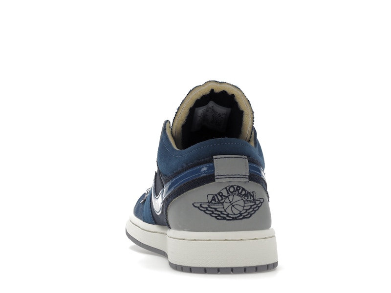 Jordan 1 Low SE Craft Obsidian French Blue Ashen Slate White - image 27