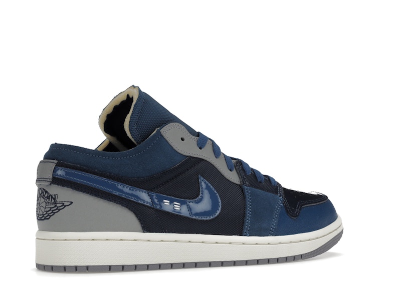 Jordan 1 Low SE Craft Obsidian French Blue Ashen Slate White - image 34