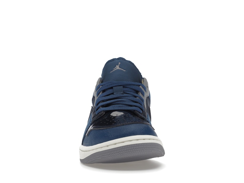 Jordan 1 Low SE Craft Obsidian French Blue Ashen Slate White - image 10