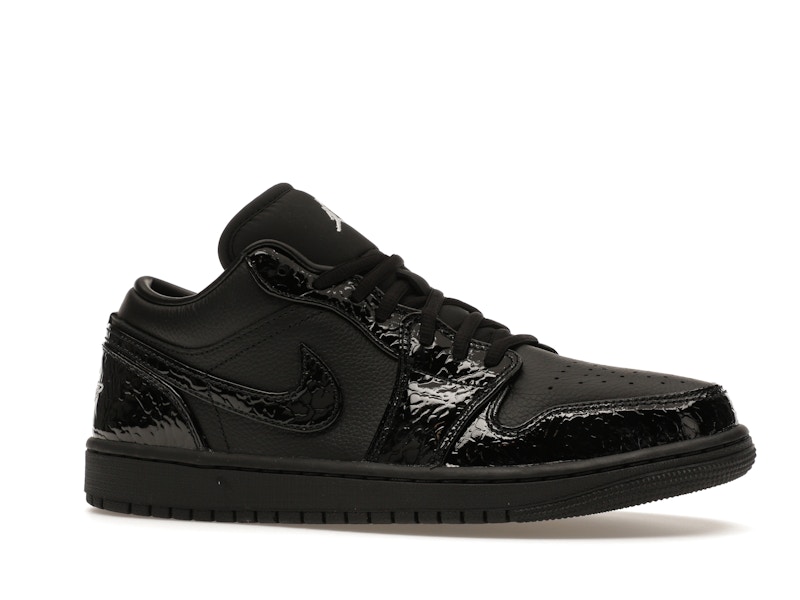 Jordan 1 Low SE Patent Elephant Black (Women's) - image 3
