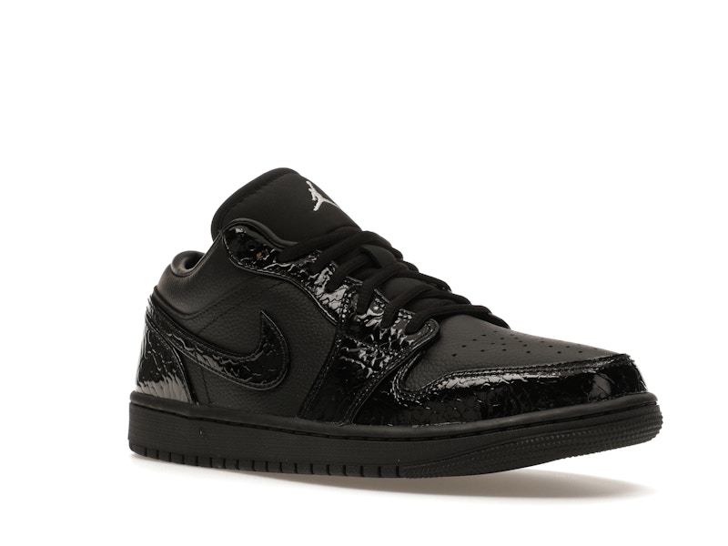 Jordan 1 Low SE Patent Elephant Black (Women's) - image 5