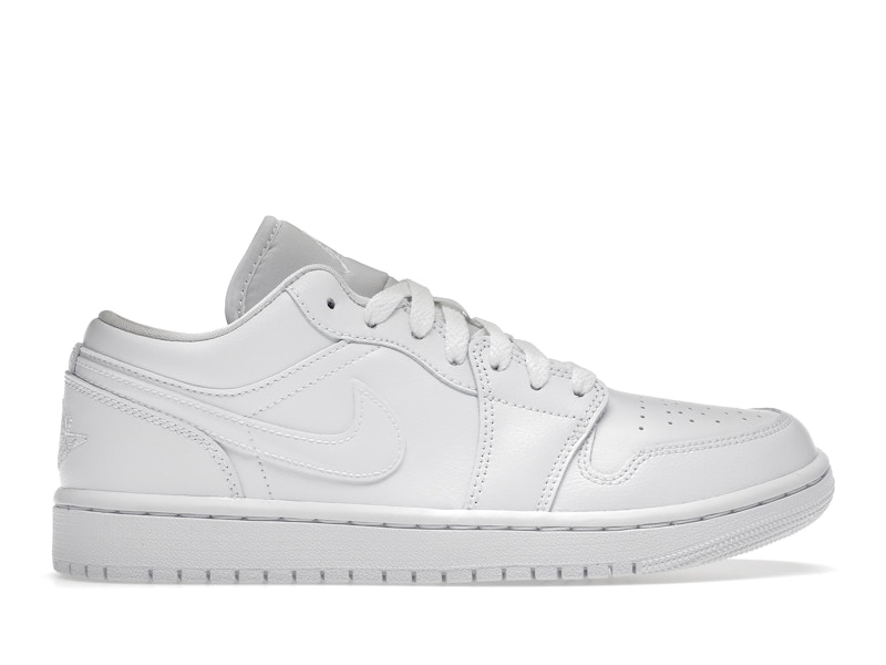 Jordan 1 Low Triple White (2022) (Women's)