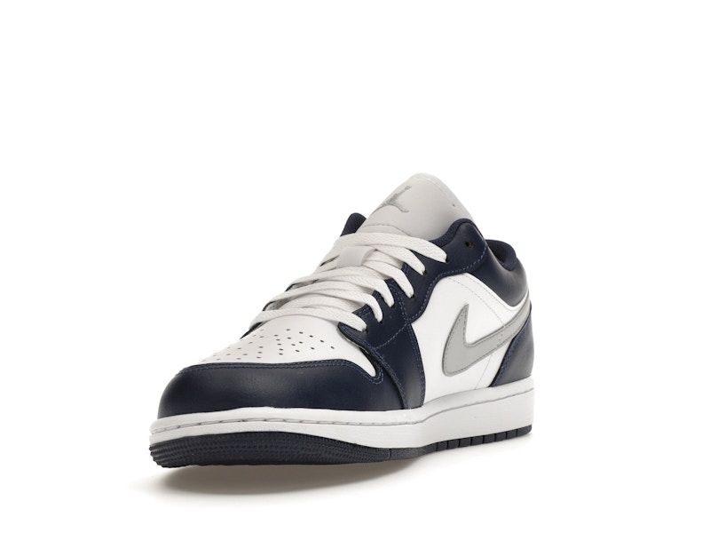 Jordan 1 Low Wolf Grey Midnight Navy - image 13