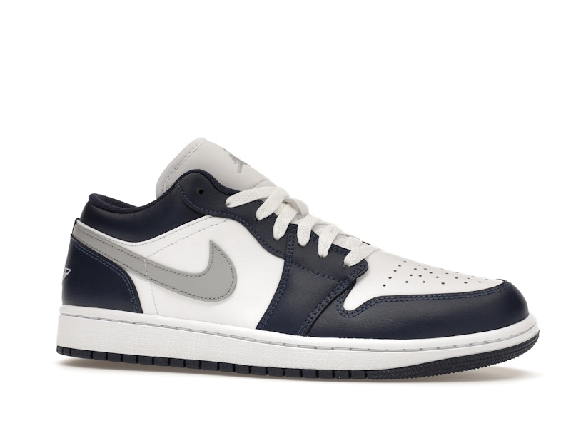 Jordan 1 Low Wolf Grey Midnight Navy - image 3