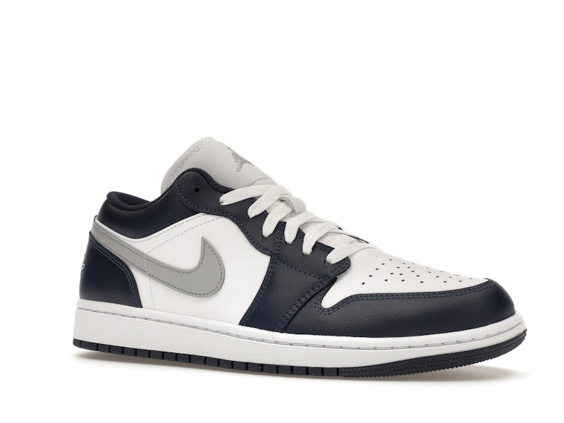 Jordan 1 Low Wolf Grey Midnight Navy - image 4