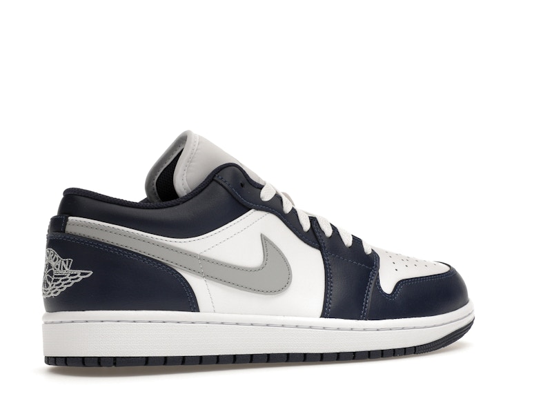 Jordan 1 Low Wolf Grey Midnight Navy - image 34