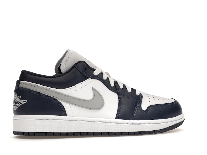 Jordan 1 Low Wolf Grey Midnight Navy - image 35