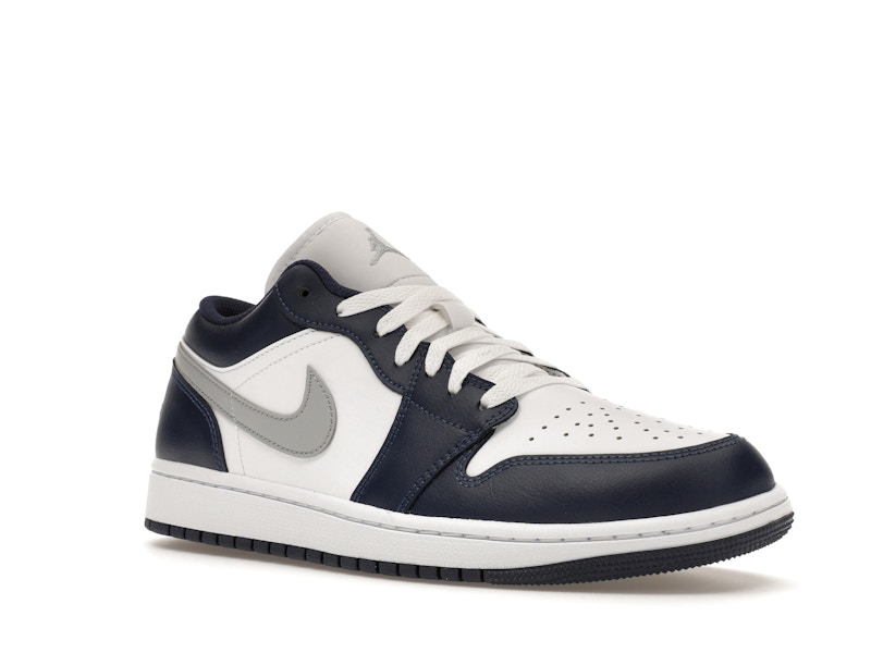 Jordan 1 Low Wolf Grey Midnight Navy - image 5