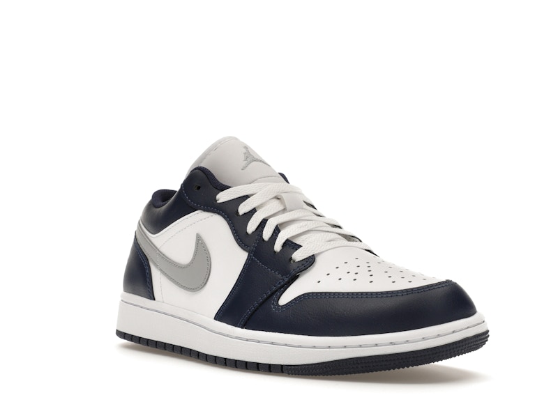 Jordan 1 Low Wolf Grey Midnight Navy - image 6