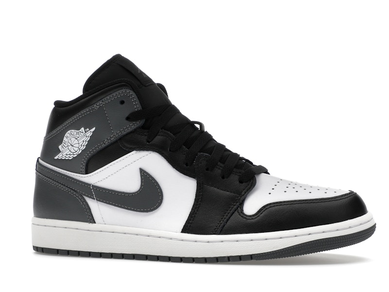 Jordan 1 Mid Black White Iron Grey - image 3