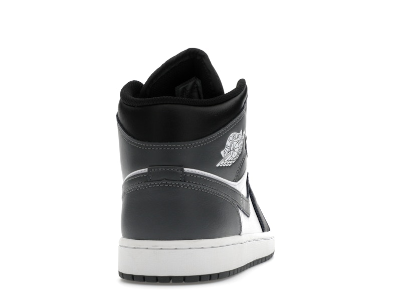 Jordan 1 Mid Black White Iron Grey - image 29