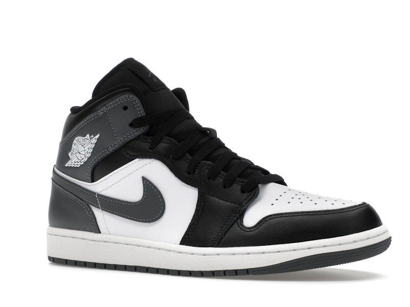 Jordan 1 Mid Black White Iron Grey - image 4