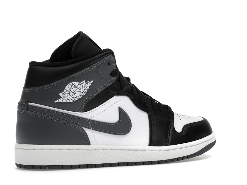 Jordan 1 Mid Black White Iron Grey - image 34