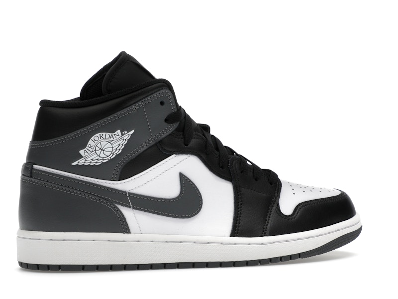Jordan 1 Mid Black White Iron Grey - image 35