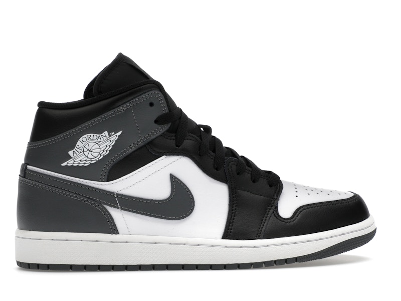 Jordan 1 Mid Black White Iron Grey - image 36