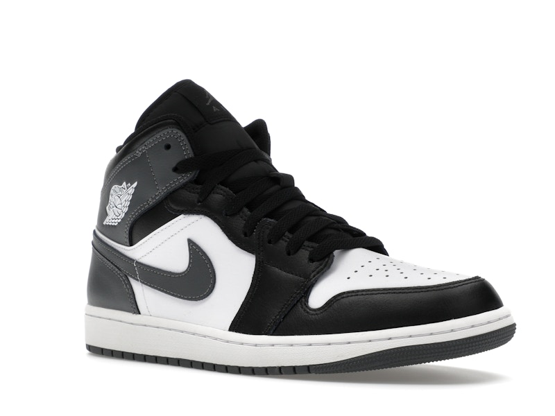 Jordan 1 Mid Black White Iron Grey - image 5