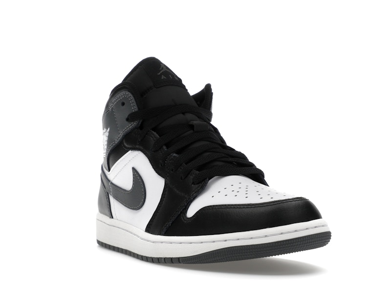 Jordan 1 Mid Black White Iron Grey - image 7