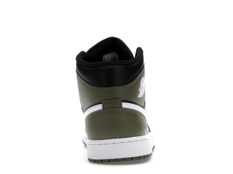 Jordan 1 Mid Black White Olive - image 28