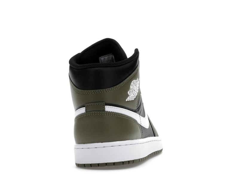 Jordan 1 Mid Black White Olive - image 29