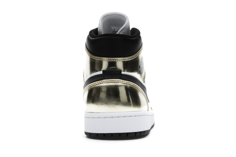 Jordan 1 Mid Metallic Gold Black White - image 28
