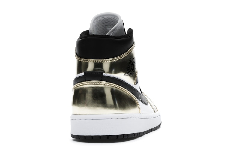 Jordan 1 Mid Metallic Gold Black White - image 29