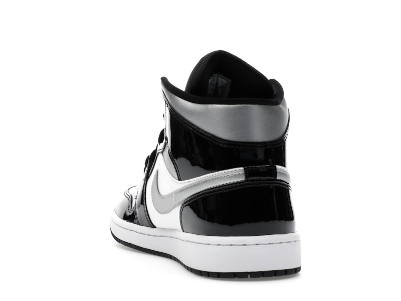 Jordan 1 Mid SE Patent Black White Metallic Silver Metallic Gold - image 26