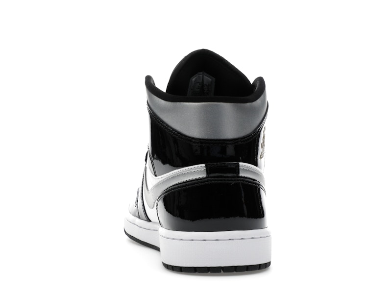 Jordan 1 Mid SE Patent Black White Metallic Silver Metallic Gold - image 27