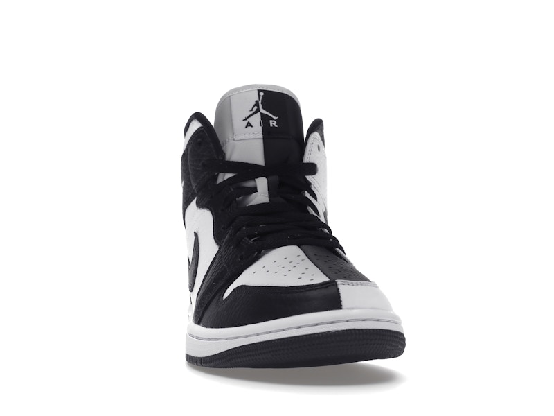 Jordan 1 Mid Split Black White (Women's) - image 9