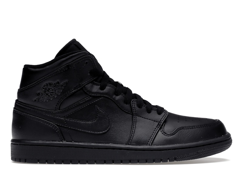 Jordan 1 Mid Triple Black